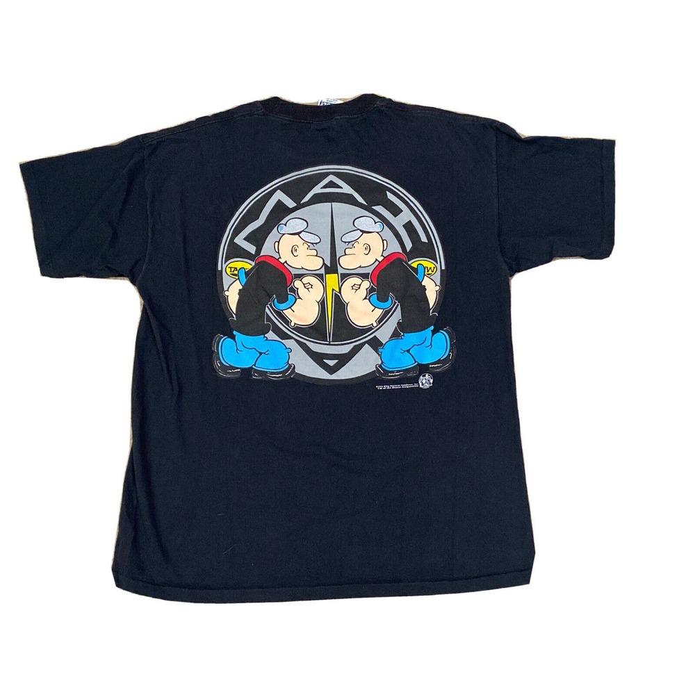VTG 1993 Popeye the Sailor T-shirt‎ Size XL “I Am What I Am” RARE Single Stitch - Picture 2 of 12